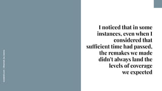 worderist.com
|
@hannah_bo_banna
I noticed that in some
instances, even when I
considered that
sufficient time had passed,...