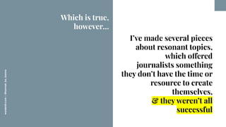 worderist.com
|
@hannah_bo_banna
I’ve made several pieces
about resonant topics,
which offered
journalists something
they ...